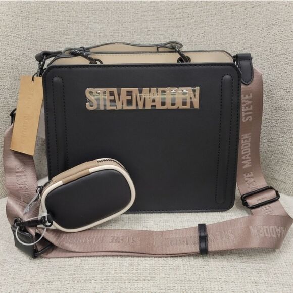 NEW Steve Madden Bevelyn Colorblock Handbag - Picture 1 of 5